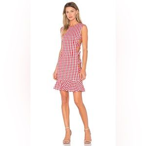FAME AND PARTNERS X REVOLVE Giovana Dress Red Gingham